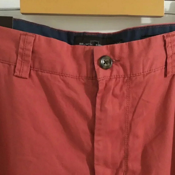 NWT Black Brown Tailored fit  chinos Pants Mineral Red 100% cotton W 32 L 34 - Picture 4 of 8